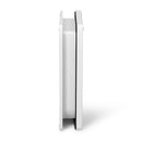 Eine Seitenansicht der großen weißen Katzenklappe, die bis zu zwei Zoll selbstauskleidend ist und sich für den Einbau in UPVC-, Metall- und Holztüren und -wände eignet